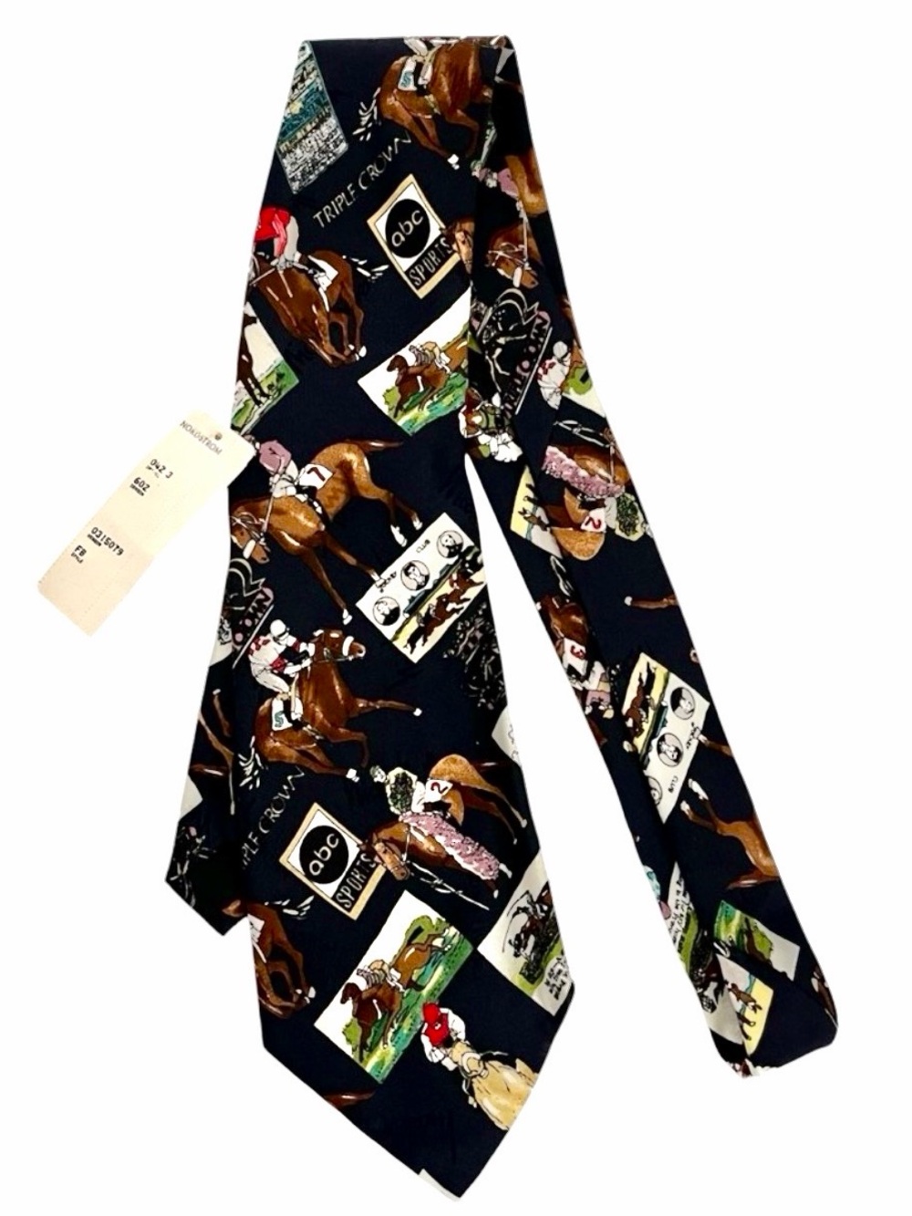 Racehorse Sport Triple Crown Tie Horses Men Women Nicole Miller Kentucky Derby